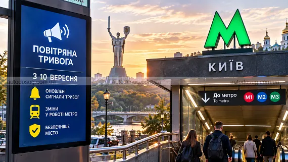 Київ із 10 вересня змінює тривоги і роботу метро