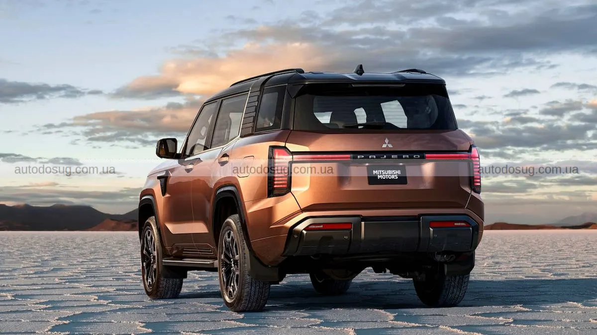 Новий Pajero втратив запаску на дверях