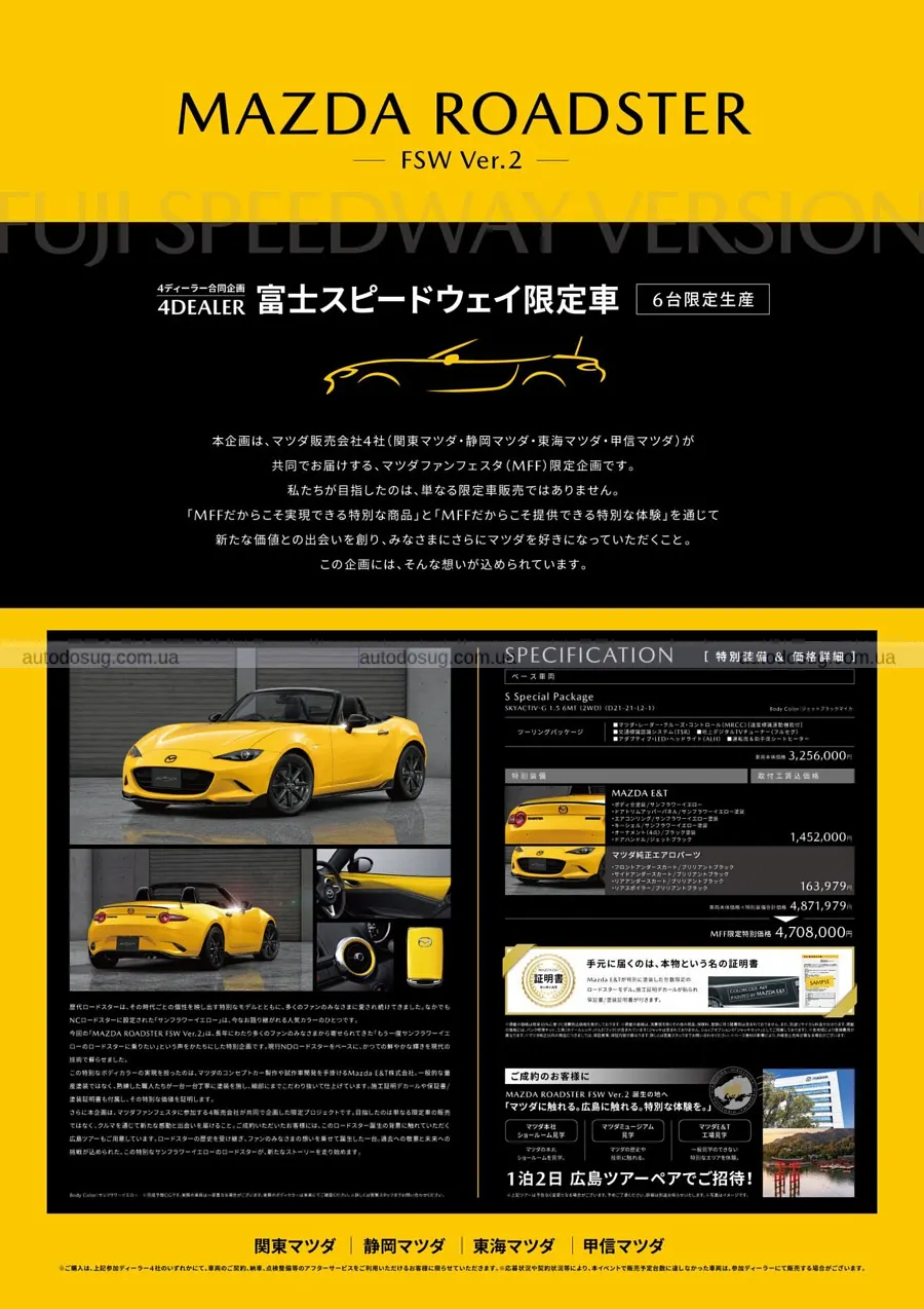 Жовтий знову повернувся в Mazda MX-5 ND
