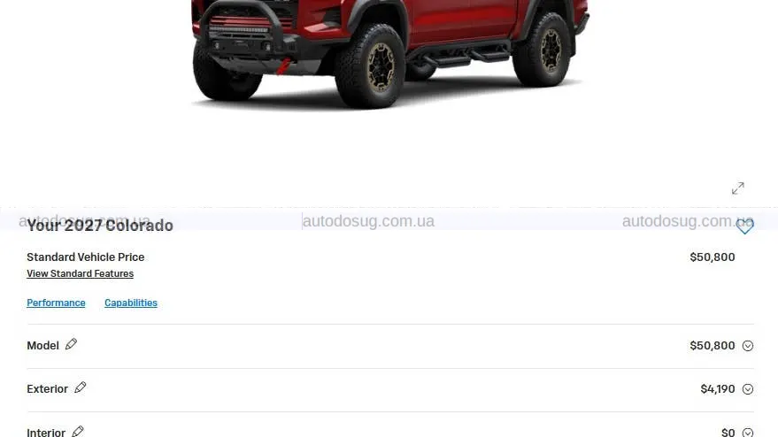 Chevrolet Colorado раптом став дорожчим за Corvette