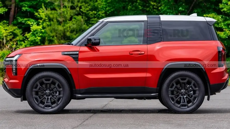 Новий Pajero уявили в короткому тридверному кузові