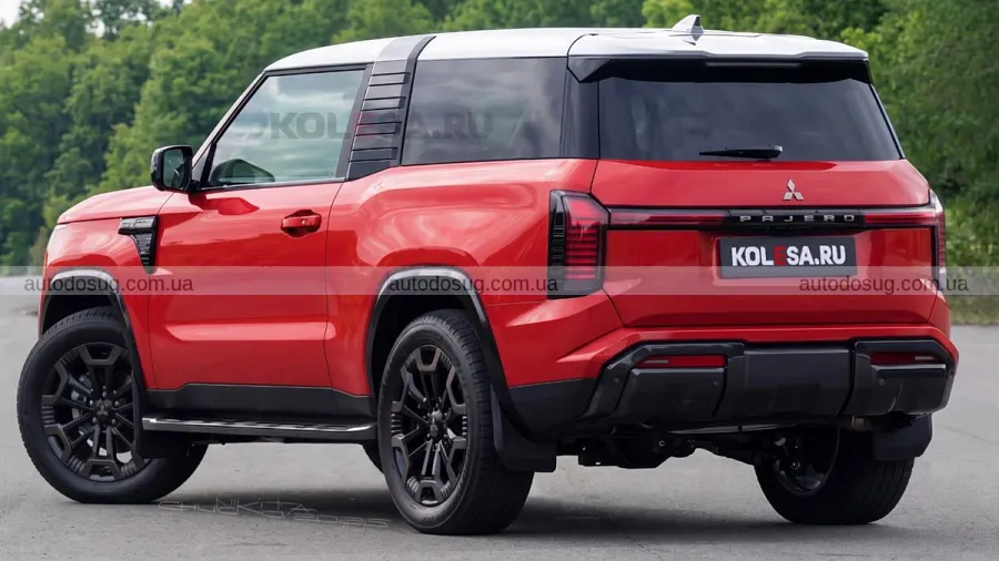 Новий Pajero уявили в короткому тридверному кузові